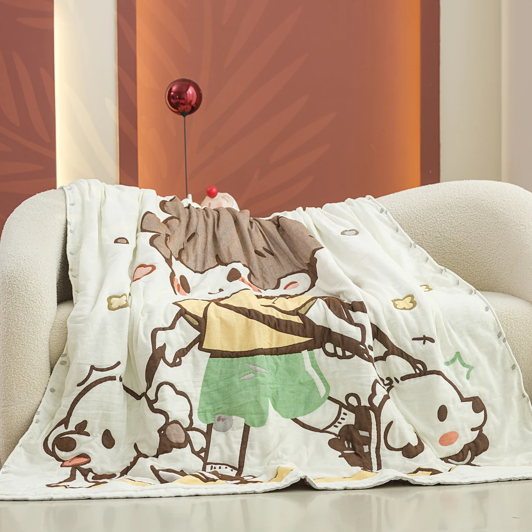 【温暖居家】奶油被150x200cm-阳光男孩