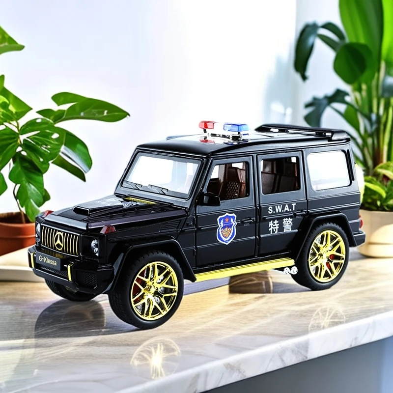 新款奔驰G63车致仿真合金汽车模型声光回力玩具摆件礼品功能声效
