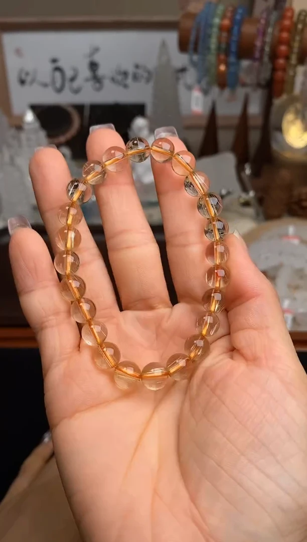 【闪购商品】水晶手链未镶嵌8m金发晶