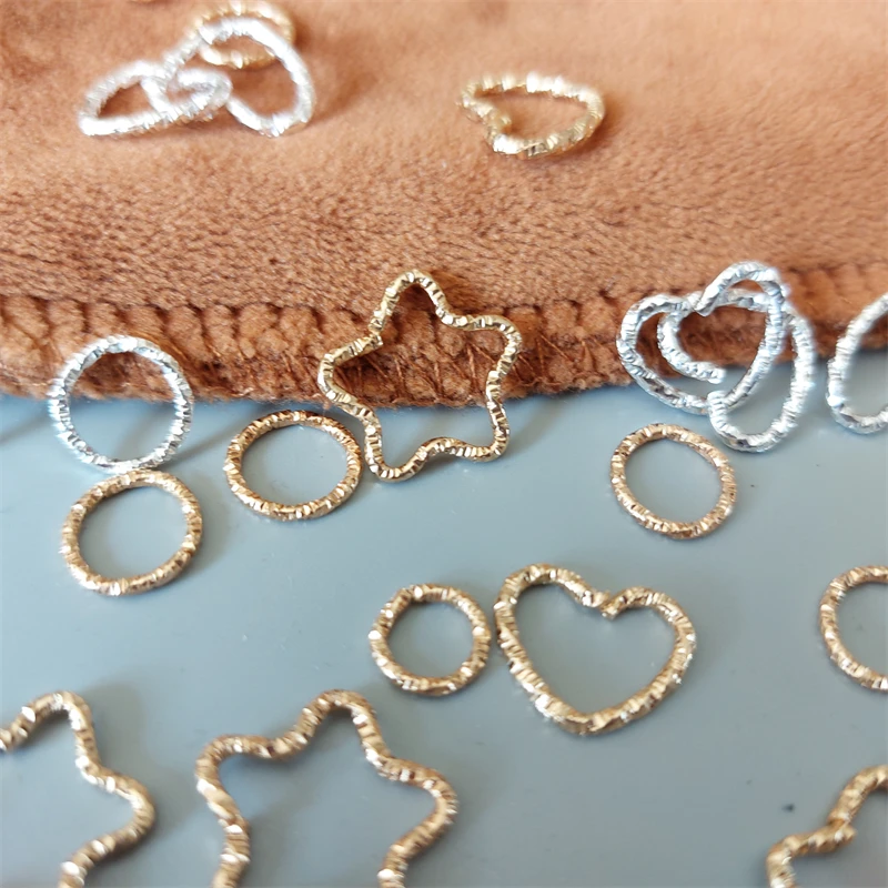 【今日特价】压花圈手工diy车挂材料环扣连接圈批花开口圈饰品配件