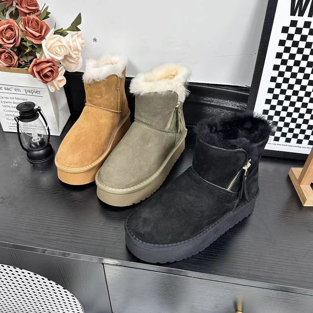 冬季新品经典时尚百搭休闲雪地棉气质软底雅丹风冷粘工艺2588