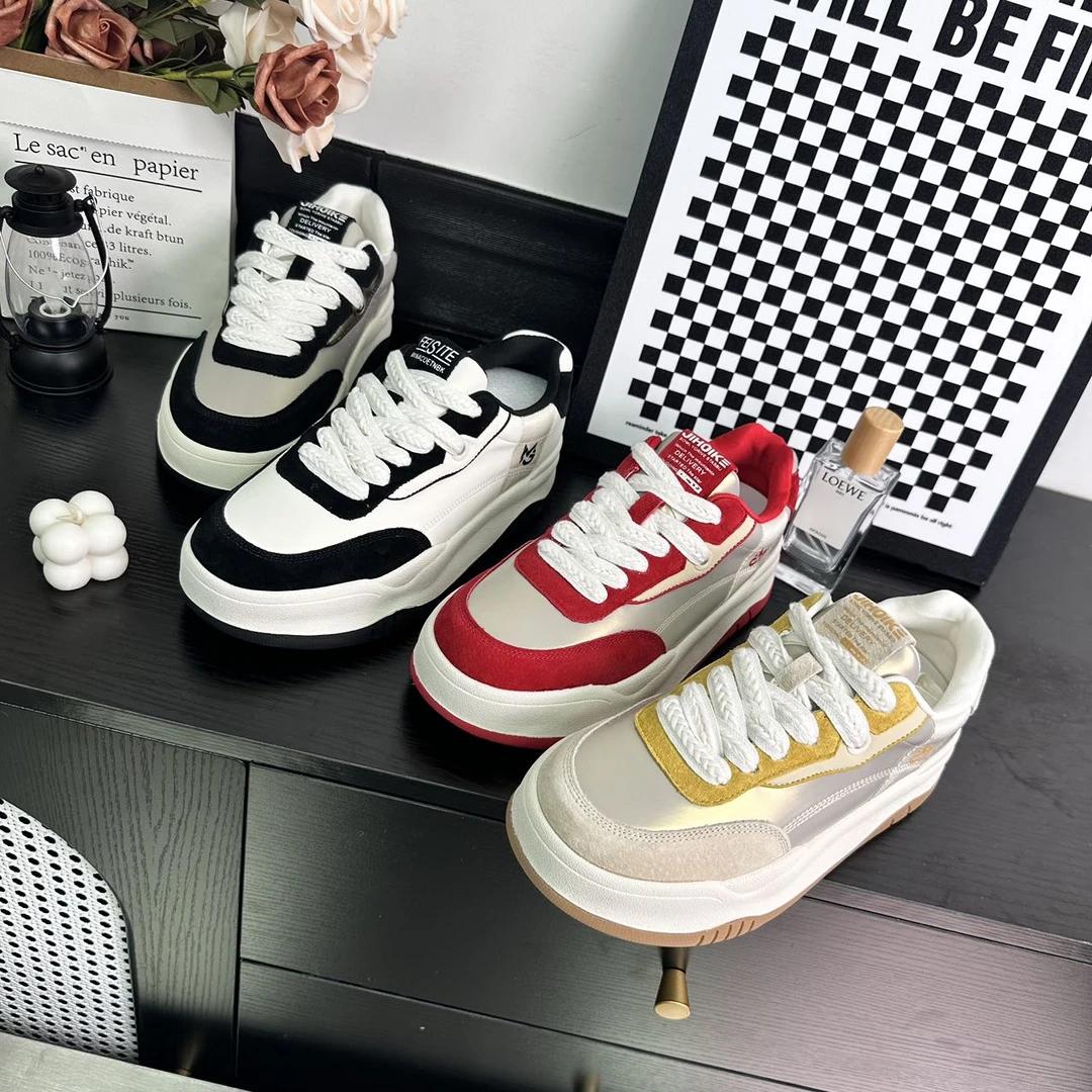 秋季经典时尚百搭休闲女鞋厚底软底冷粘工艺93003-96/93003-95