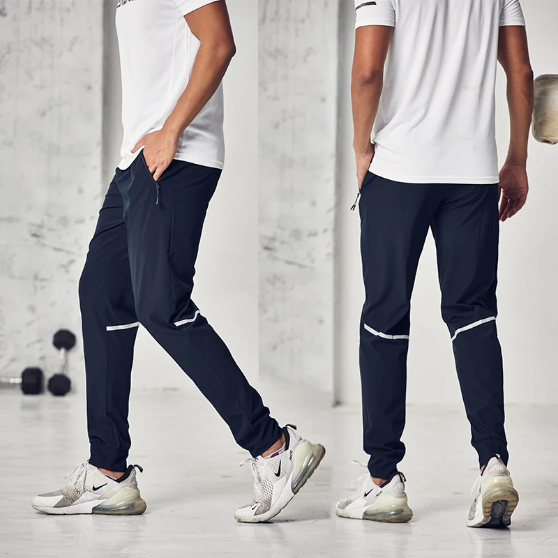 新款男士健身夏季透气运动裤薄款长裤弹力休闲裤轻薄束脚快干