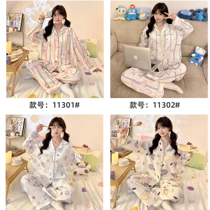 二号链接【选择对应价格拍】秋冬睡衣新款来袭，品牌尾货睡衣~