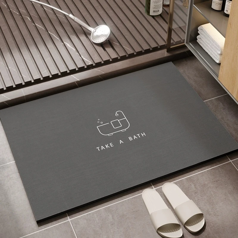 日本Luxury浴室地垫加厚防滑硅藻泥吸水垫子卫生间厕所门口脚垫