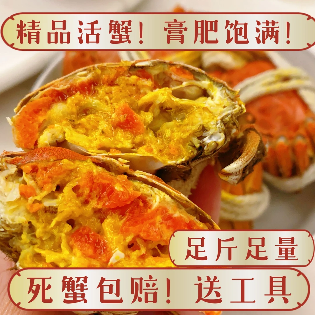 鲜活大闸蟹 送工具 送醋 4.0-4.3两公蟹 4只/8只
