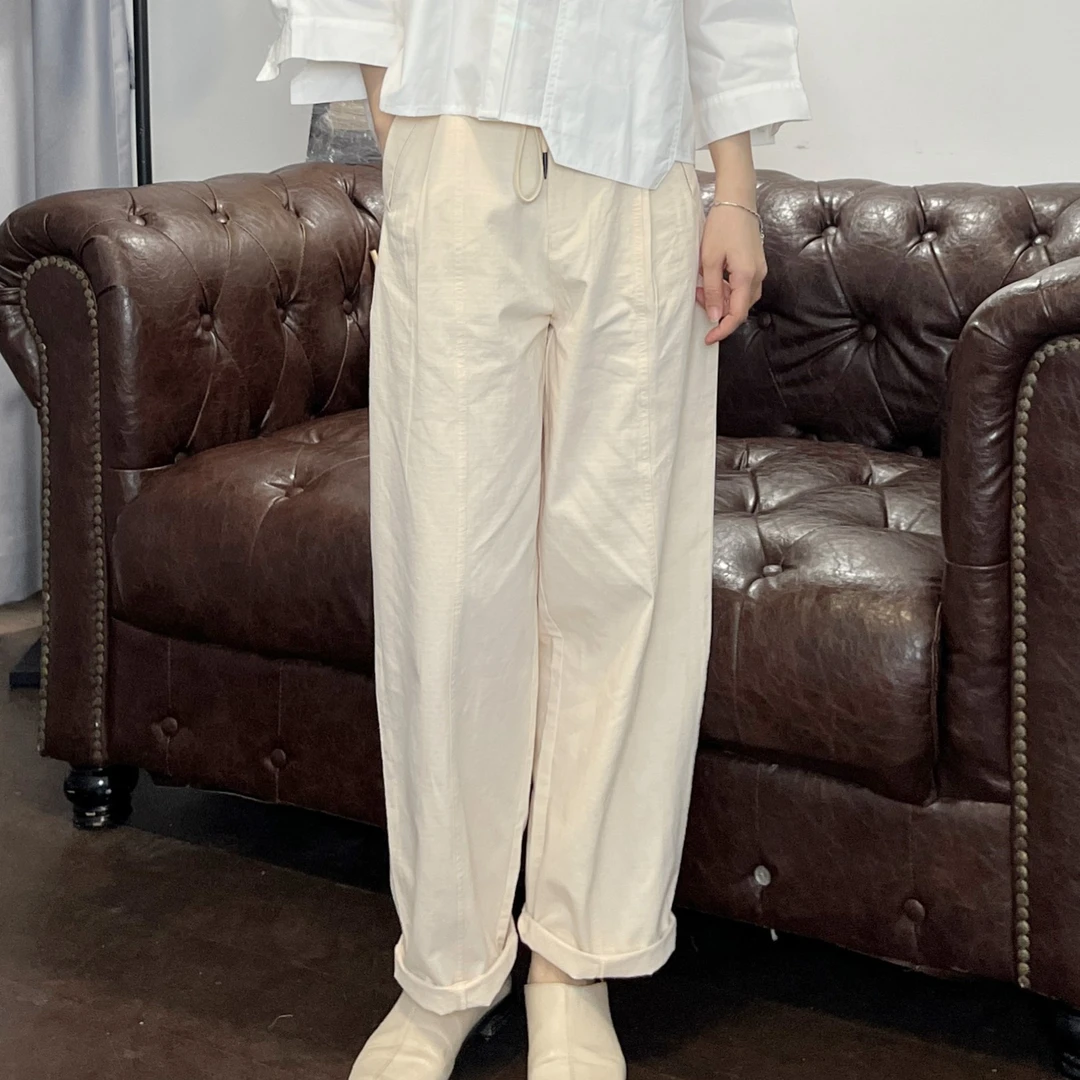 【暴力牛牛】2023新款女裤.纯色潮流百搭休闲简约时尚显瘦女裤8619