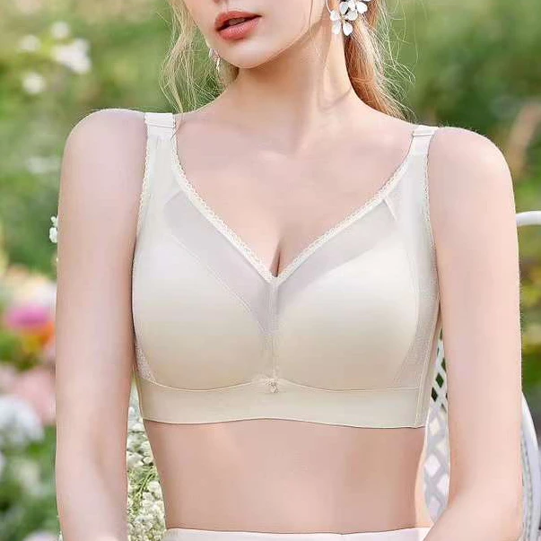 蕾丝CD薄款全罩杯聚拢调整型无痕光面舒适透气上托内衣3367大码