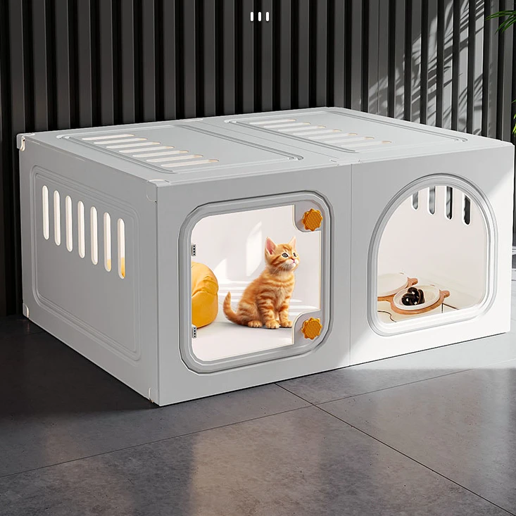 猫屋猫笼子通用猫窝猫厕所一体室内户外猫狗通用不占地宠物笼子