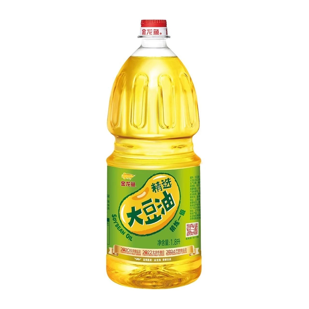 金龙鱼精选大豆油1.8L/瓶 条码：839385