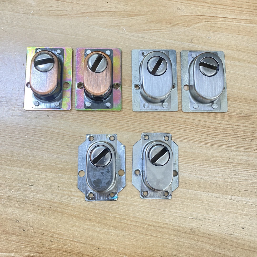 （拍一发十）防盗门拉手护锁套红古铜拉手护套 不锈钢色拉手护套