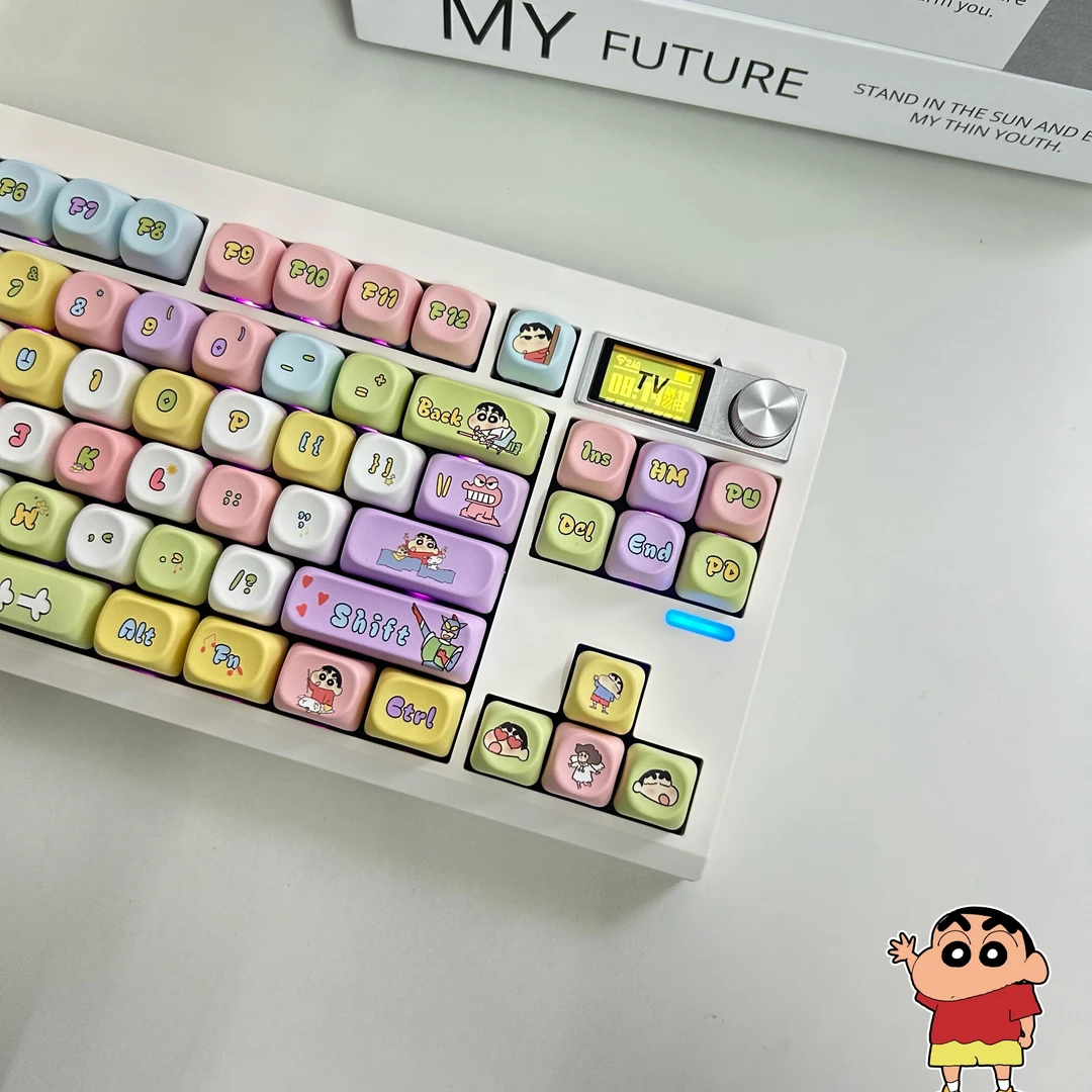 GMK87机械键盘gasket三模有线蓝牙客制化成品静音办公麻将音屏幕