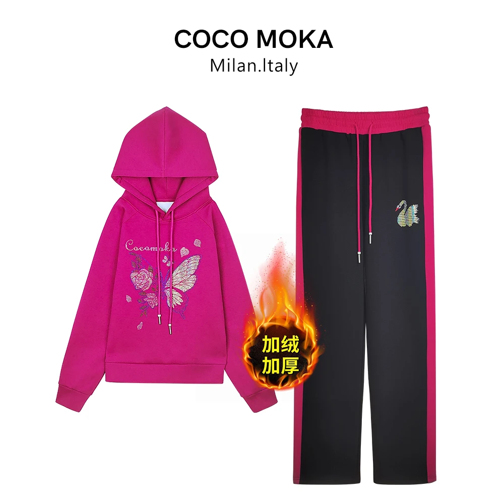 2025新款长袖运动休闲套装女士时尚宽松减龄气质【TZ606】