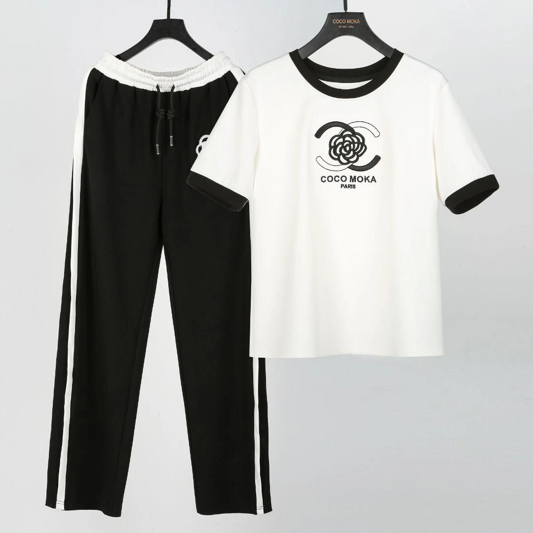 2025新款【清秀香风】休闲套装洋气时尚夏季宽松运动流 SY023