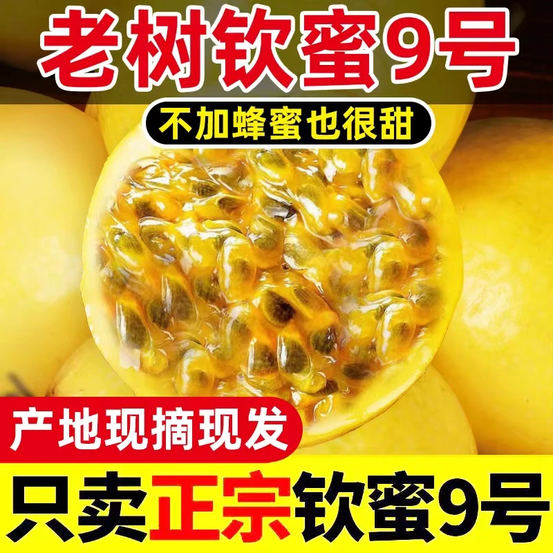 【正宗】钦蜜9号黄金百香果新鲜水果应季香甜多汁云南广西海南福建