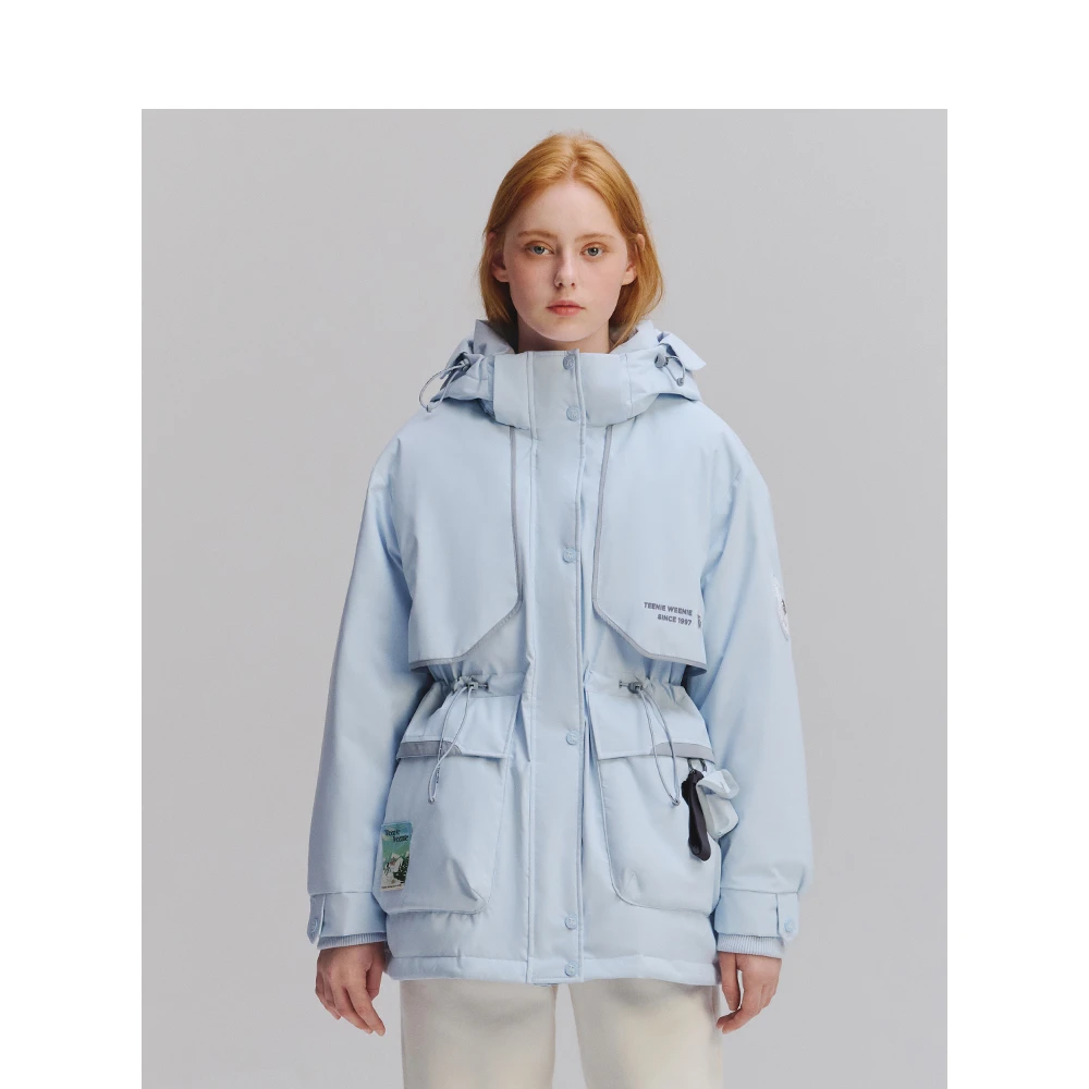 Teenie Weenie小熊羽绒服女24年冬季新款TTJD244V02T