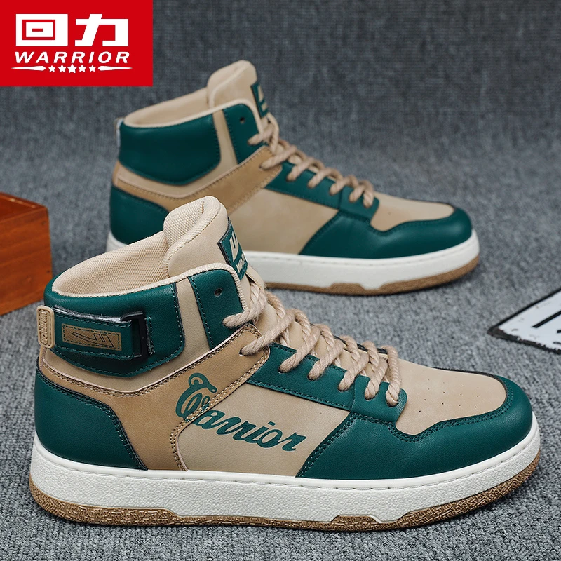回力男鞋春夏季潮流百搭运动休闲增高小众设计潮鞋男加厚高帮板鞋