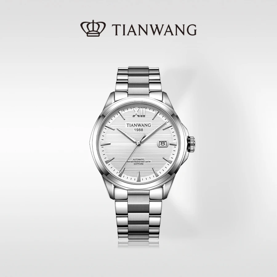 天王表征服者系列男士手表商场同款百搭自动机械国表白盘-51552