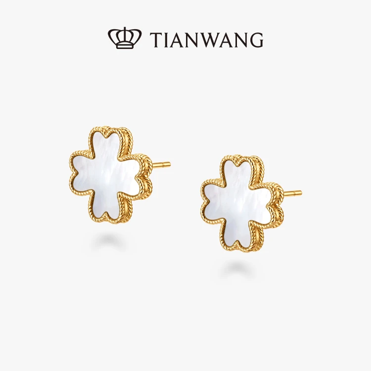 925银耳饰 天王925银臻心系列耳环