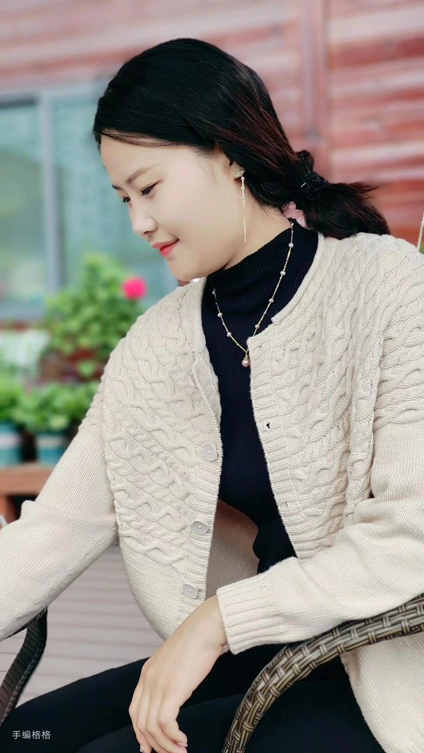 手编格格【披肩袖】手工毛衣材料包手工编织毛线棉线粗线细线女款