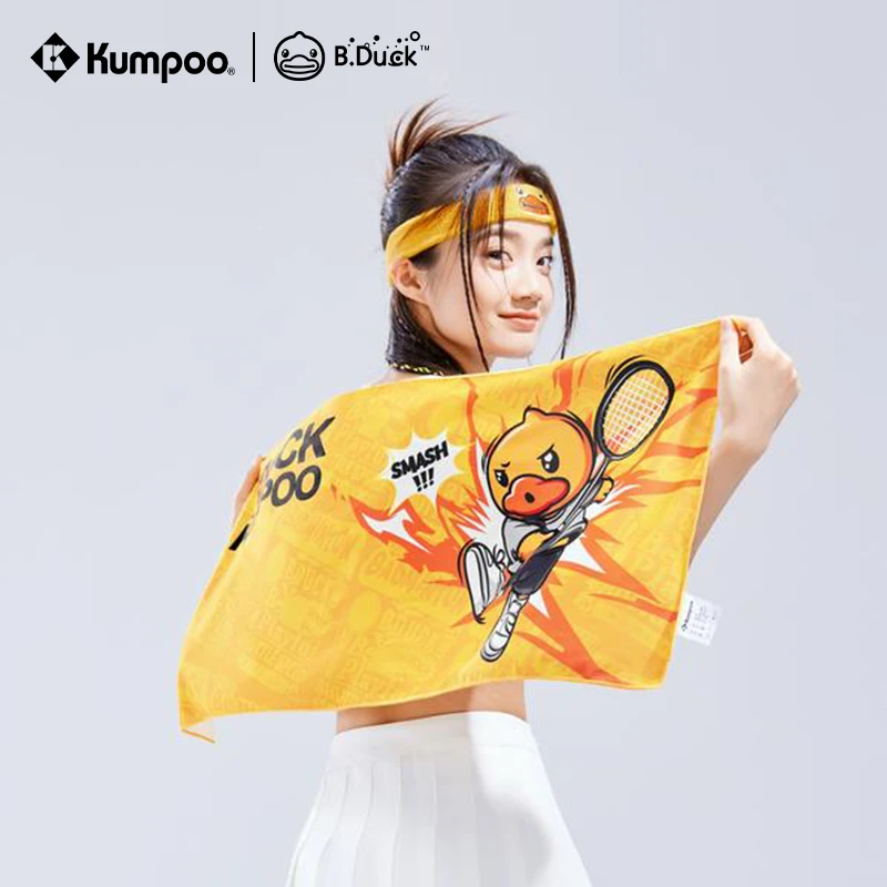 【小黄鸭联名】薰风kumpoo熏风吸汗运动毛巾羽毛球毛巾擦汗运动毛巾