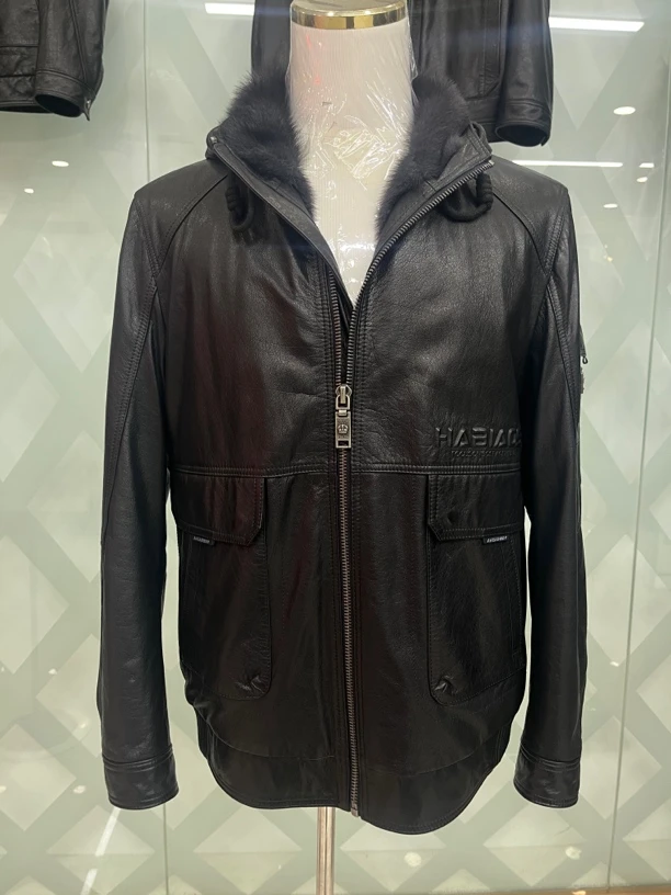 2024新款时尚男士皮衣  保暖时尚防风抗寒