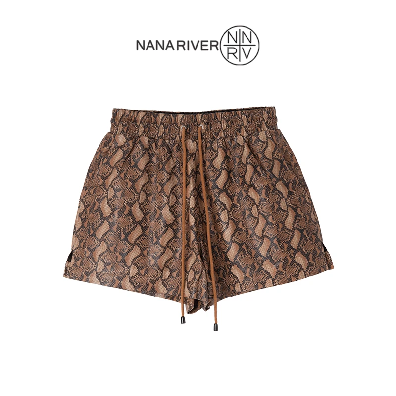 【莫奈】秋季新品复古短裤休闲时尚短裤高端小众设计师款