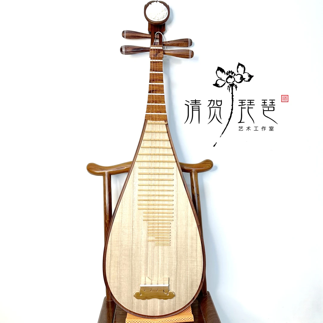 清贺优选-田建壮酸枝红木奥氏黄檀演奏级专业琵琶