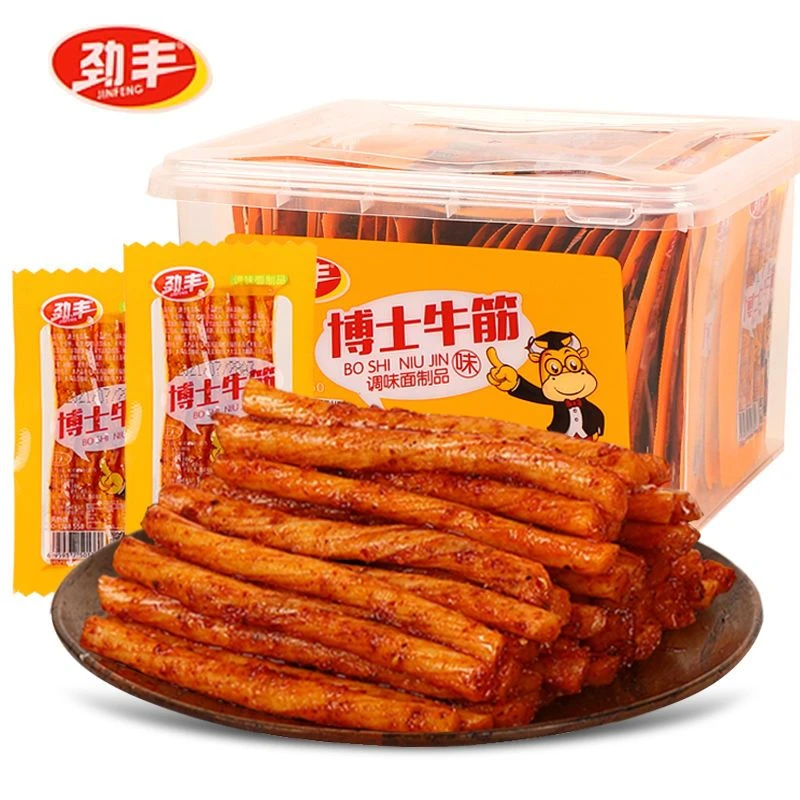 劲丰博士牛筋辣条零食小吃麻辣面筋童年儿时素牛筋90后怀旧小零食