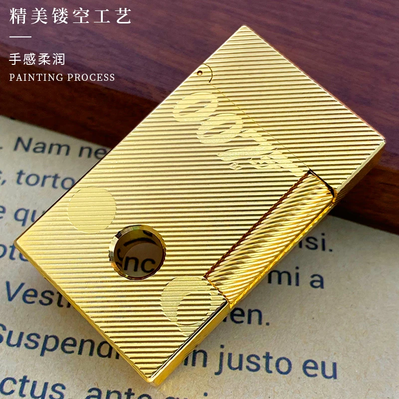 朗爵斯特镂空007款打火机男女士创意铜商务砂轮火机复古时尚进口