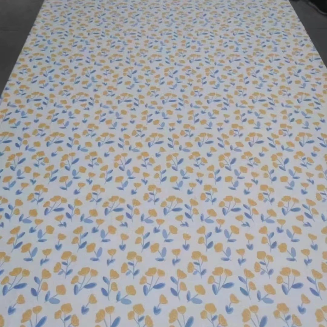 《纯棉斜纹棉》向阳花开高支斜纹全棉面料