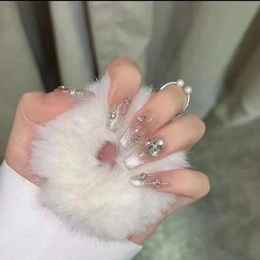 《梦幻精灵》腮红猫眼气质纯欲风显白纯手工穿戴甲美甲工具