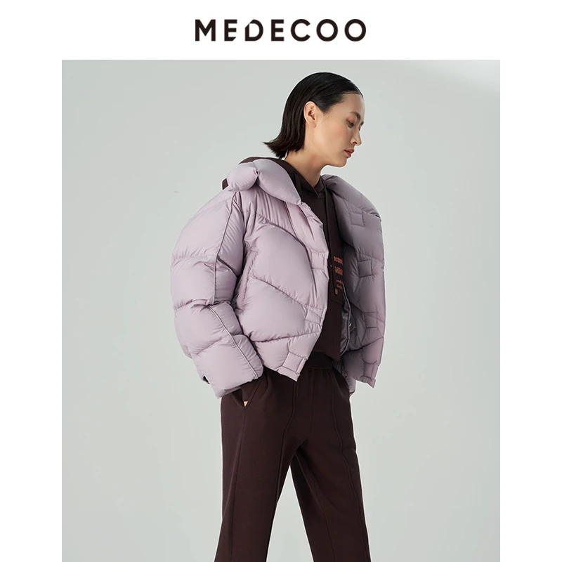 MEDECOO/墨蒂珂冬时尚保暖云朵短款羽绒服MHD11101