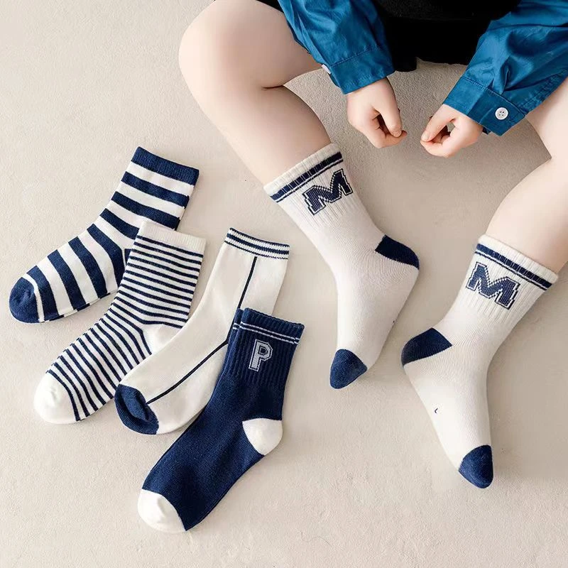儿童袜子男童春夏季薄款四季棉袜女孩中大童宝宝中筒网眼无骨潮袜