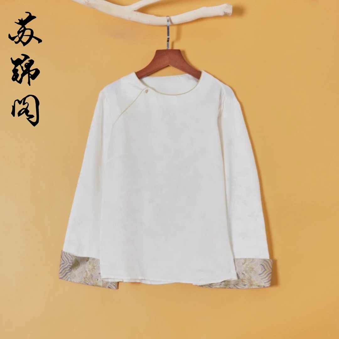 1517-335102新款洋气高档百分百桑蚕丝香云纱小衫高级感上档次