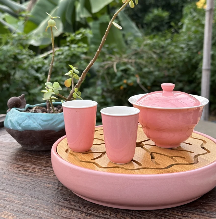 1【弯弯好茶推荐】闺蜜茶具一套盖碗品茗杯