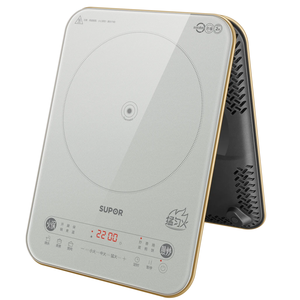 SUPOR/苏泊尔电磁炉C22-IA09彩屏整板配汤炒锅2200W小火持续加热