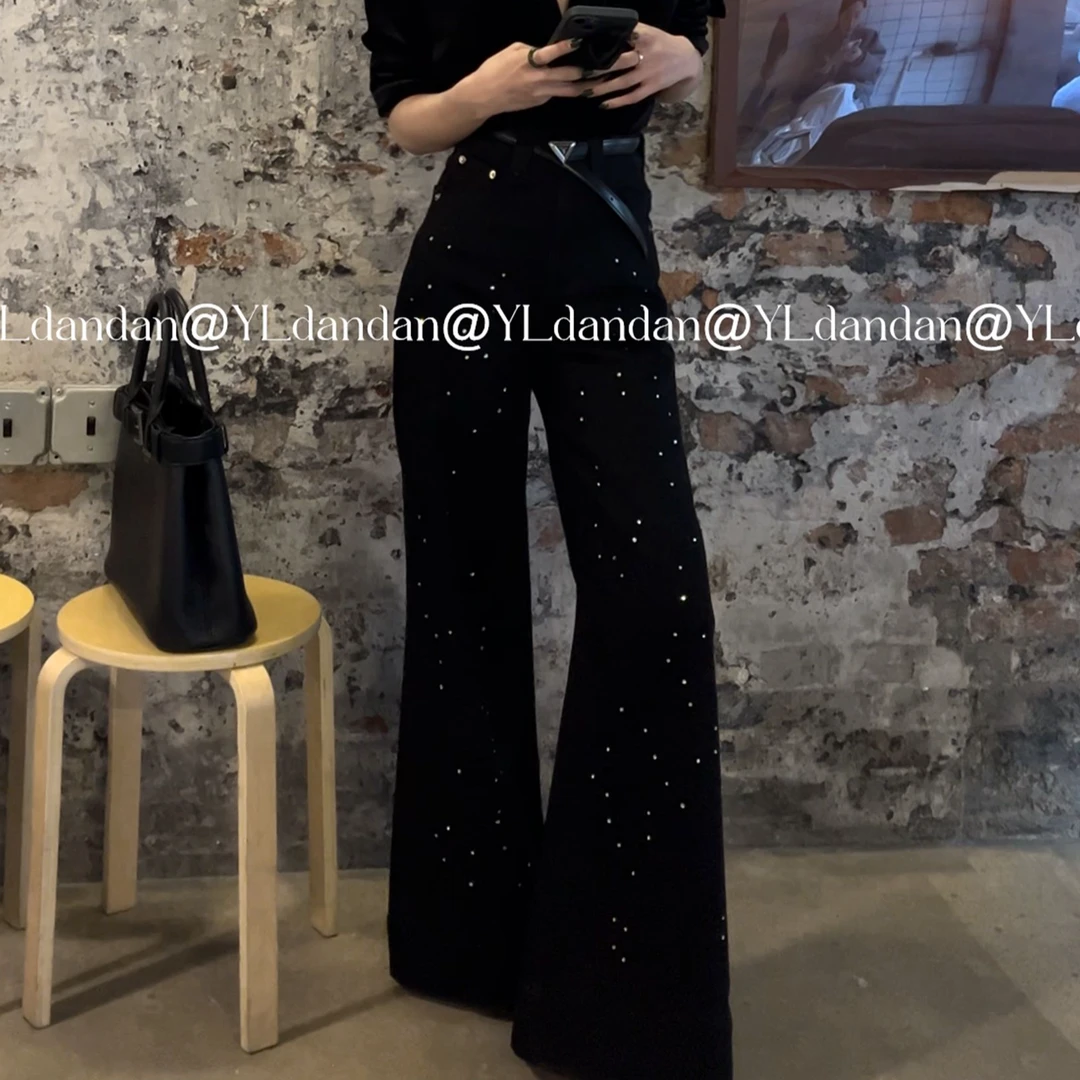 @yldandan|毕加索艺术星空梦幻设计百搭通勤法式复古牛仔长裤