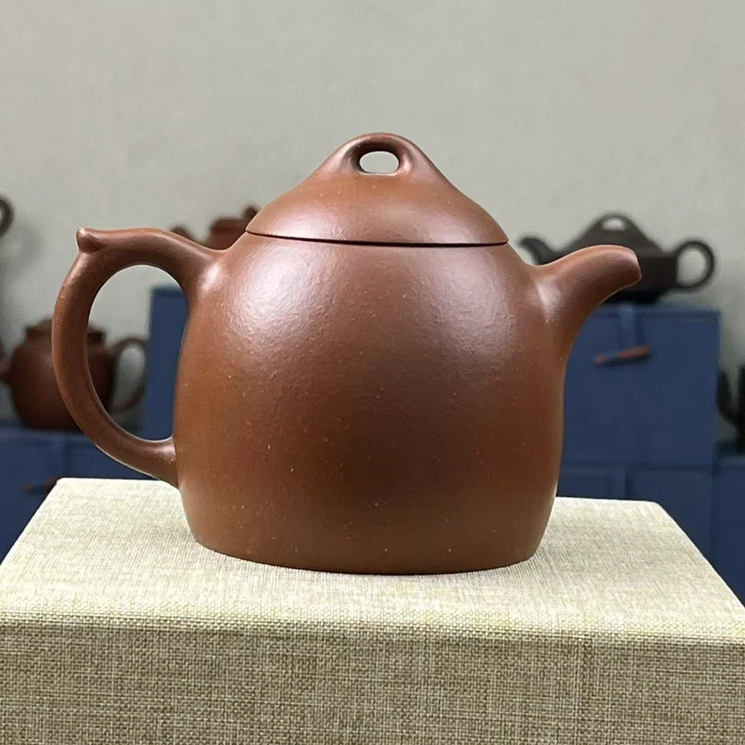 紫砂壶原矿精工半手秦权220cc全手工