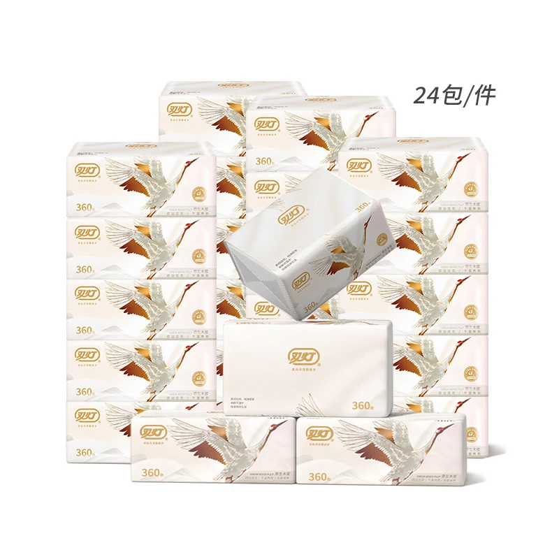 双灯华夏羽颂系列抽取式面巾纸360张