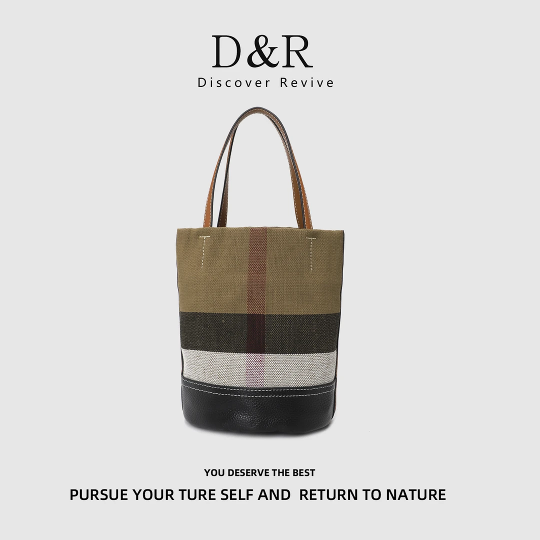 Discover Revive 经典时尚百搭单肩手提大容量水桶包包E887