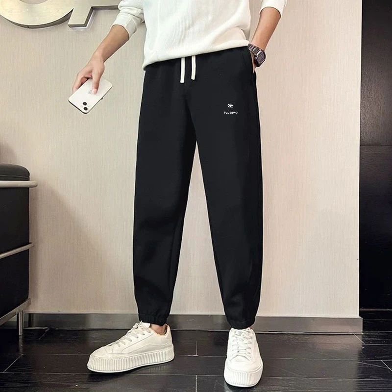 梦燕男士运动休闲裤百搭潮流宽松松紧腰长裤ZK05B4021D