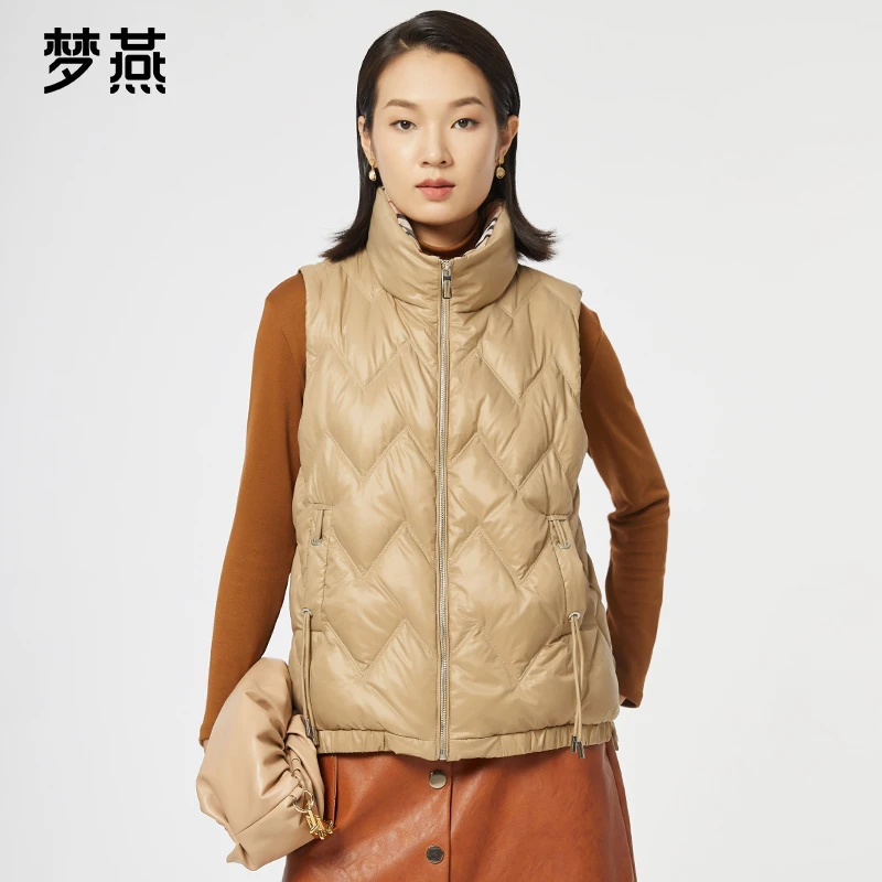 梦燕【特卖季】秋冬季女款时尚休闲羽绒马夹保暖背心CY10B3021D