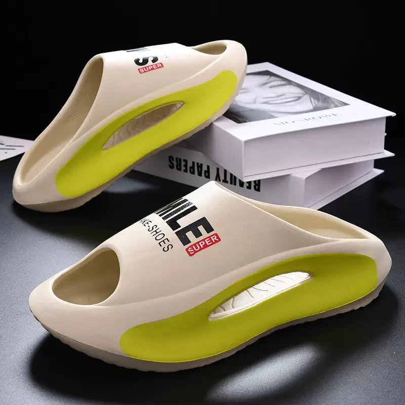 拖鞋男外穿夏季踩屎感潮流厚底防滑户外情侣运动篮球休闲沙滩凉拖