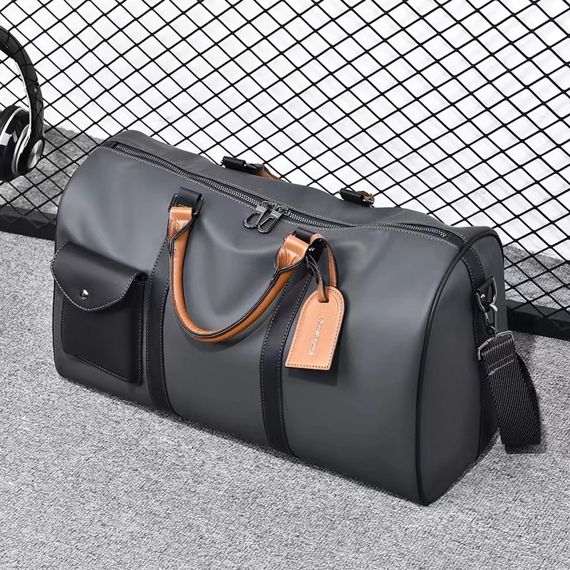 韩版男士外出轻便休闲旅行包手提新款出差大容量行李包短途旅游袋