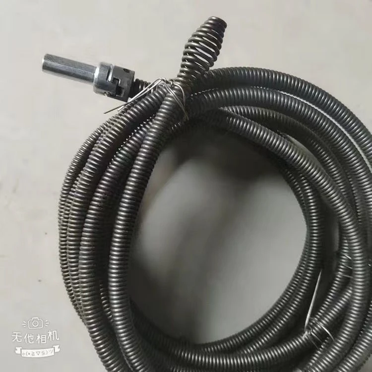 厨房下水道疏通神器10/12/16毫米弹簧疏通工具电动管道马桶疏通器