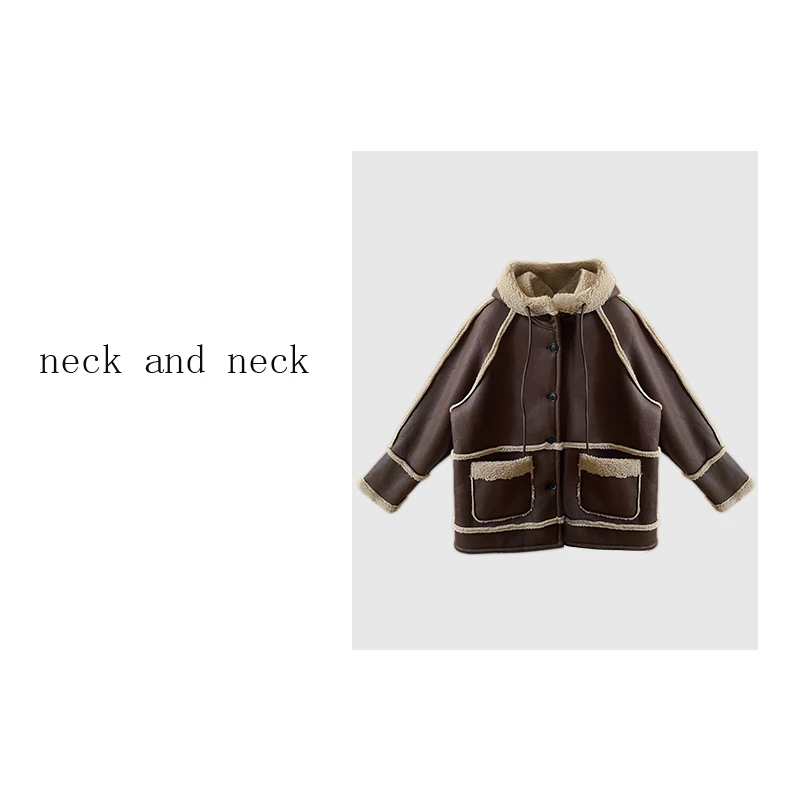 【 neck and neck 】“ 布达佩斯黄昏 ”皮毛一体外套上衣