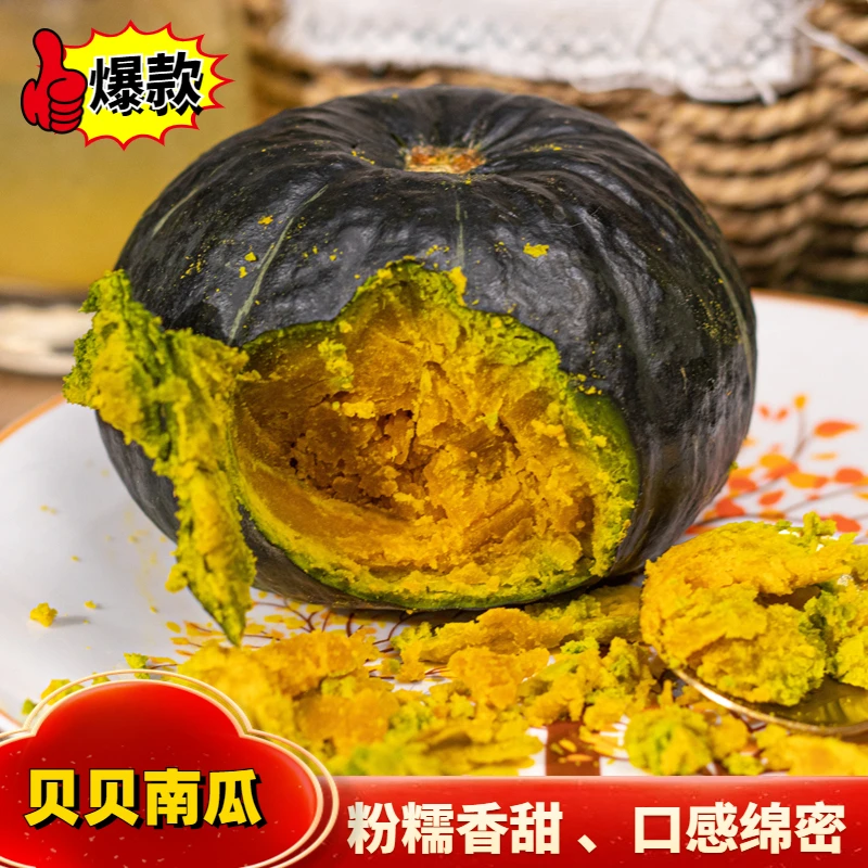 山东正宗贝贝南瓜5斤家庭装板栗味宝宝辅食软糯香甜批发产地直发