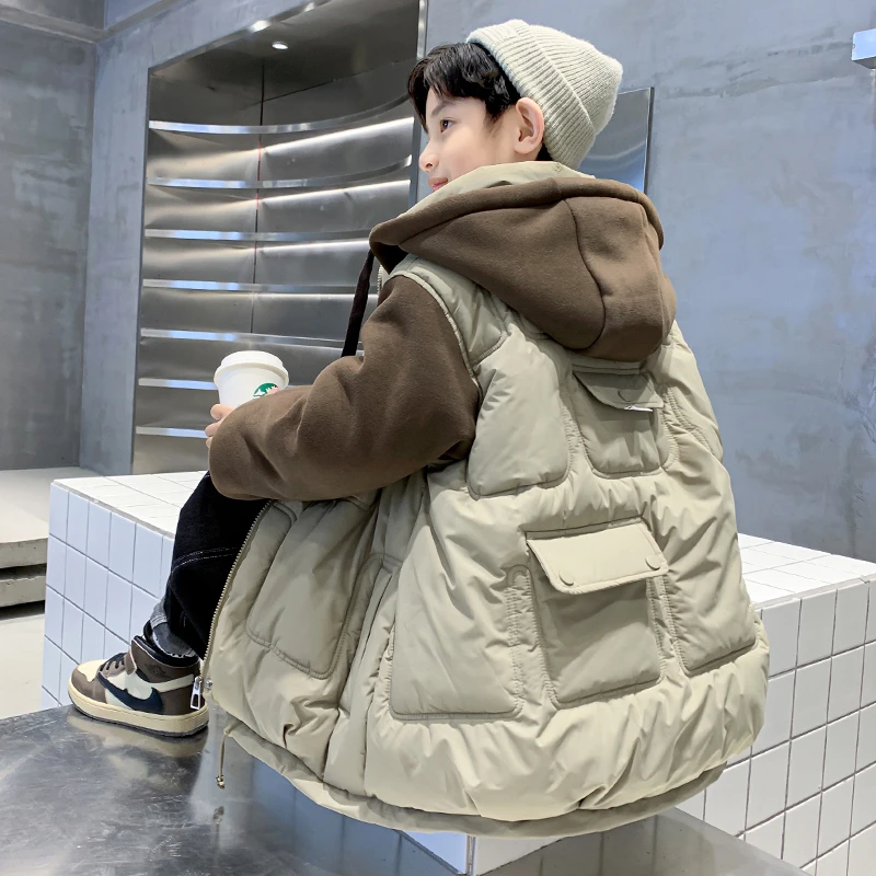 儿童装男童冬装派克棉服2024新款棉衣冬季棉袄加厚冬款中大童外套