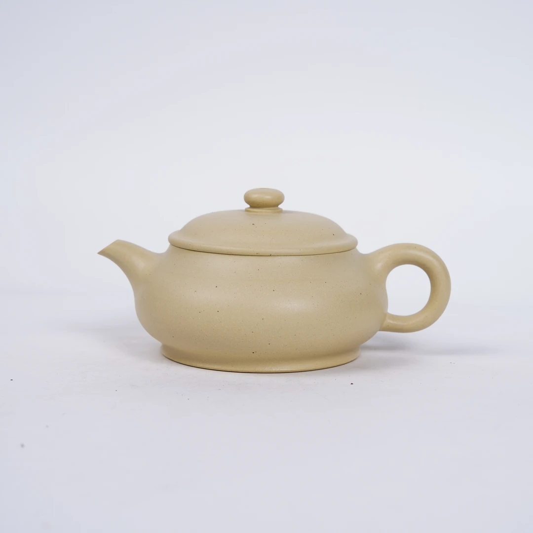 【陶公粟】陈仁杰原矿梨皮泥《明炉》240cc手工紫砂壶品茗茶壶